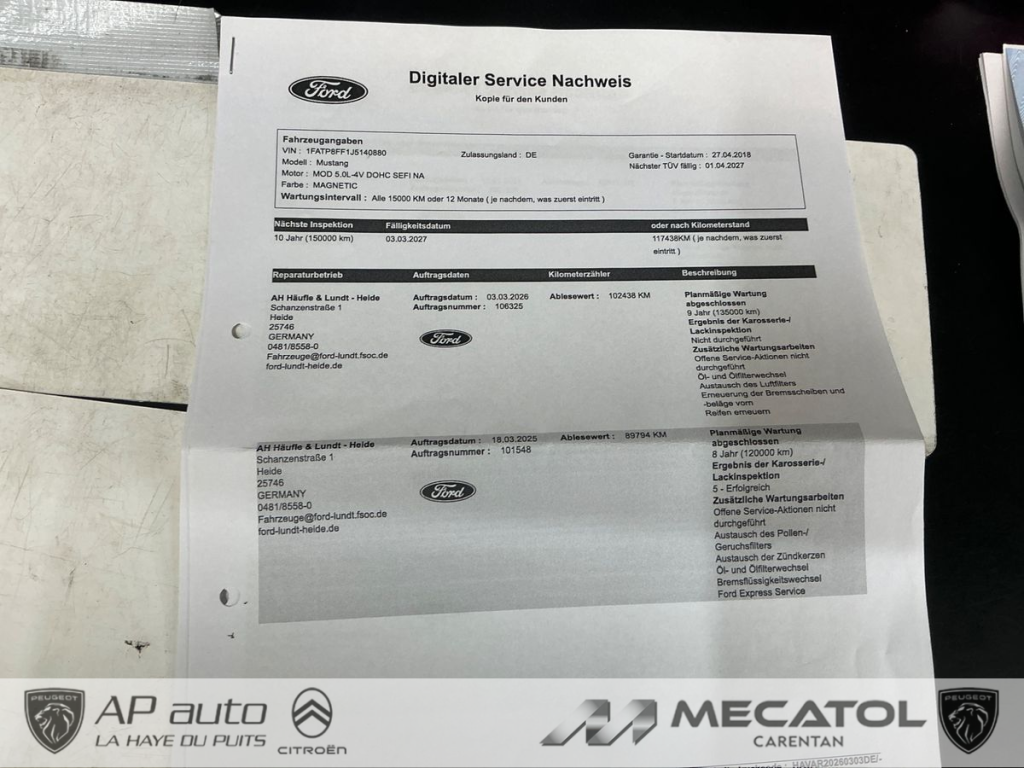 Ford Mustang (6) 5.0 Ti-VCT V8 Convertible GT